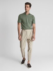 Reiss Rosemary Duchie Wool Open Collar Polo Shirt - Image 3 of 6
