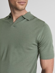Reiss Rosemary Duchie Wool Open Collar Polo Shirt - Image 4 of 6