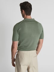 Reiss Rosemary Duchie Wool Open Collar Polo Shirt - Image 5 of 6