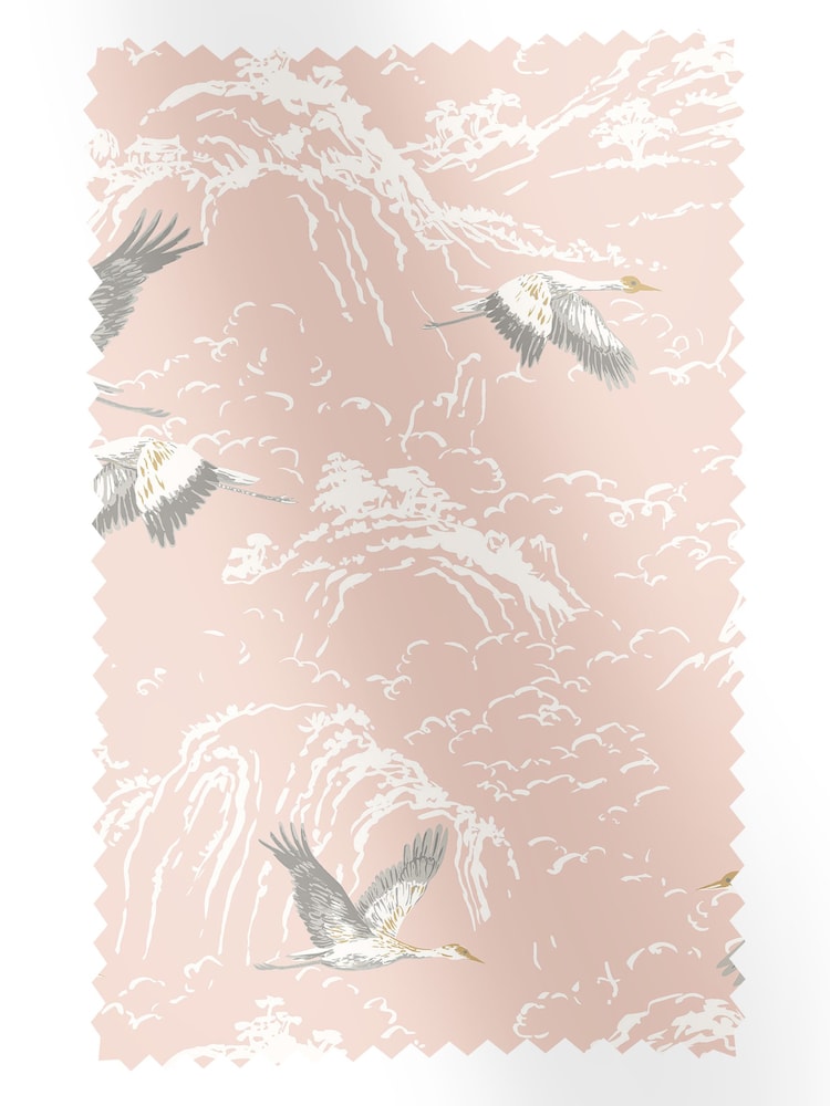 Laura Ashley Blush Pink Animalia Fabric By The Metre - Image 1 of 2