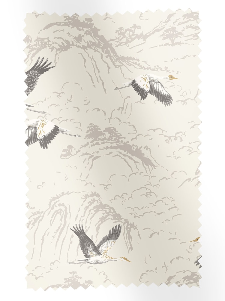 Laura Ashley Silver Grey Animalia Fabric By The Metre - Image 1 of 2