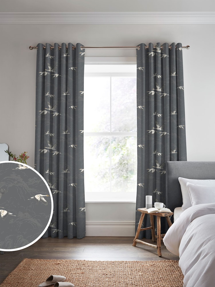 Laura Ashley Steel Grey Animalia Fabric By The Metre - Image 2 of 4