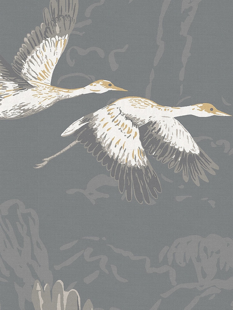 Laura Ashley Steel Grey Animalia Fabric By The Metre - Image 4 of 4
