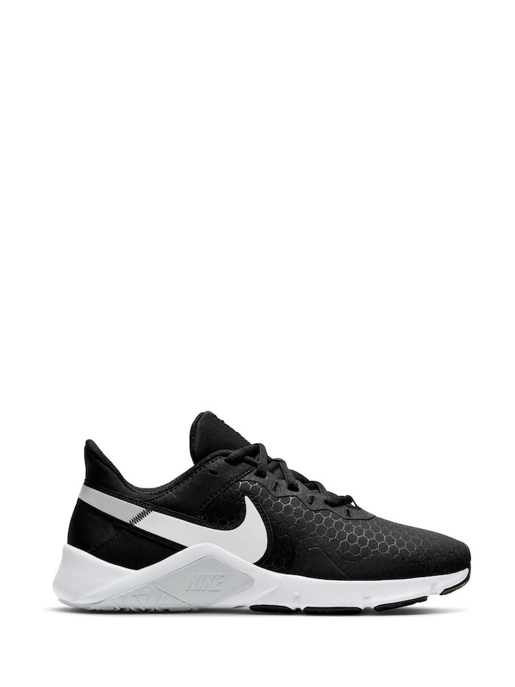 Nike Black/White Legend Essential 2 Trainers - Image 1 of 10