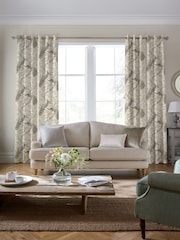 Laura Ashley Truffle Brown Belvedere 100% Cotton Fabric By The Metre - Image 1 of 2