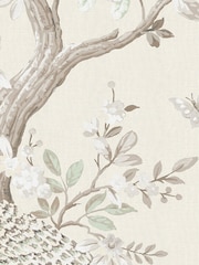 Laura Ashley Truffle Brown Belvedere 100% Cotton Fabric By The Metre - Image 2 of 2