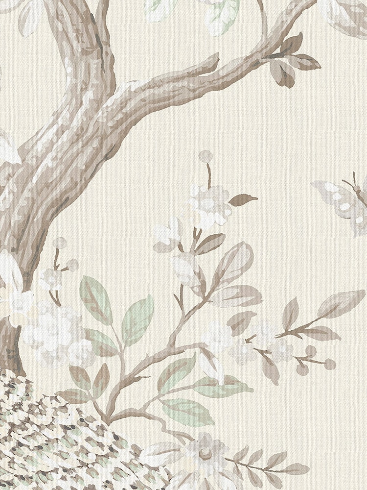 Laura Ashley Truffle Brown Belvedere 100% Cotton Fabric By The Metre - Image 2 of 2