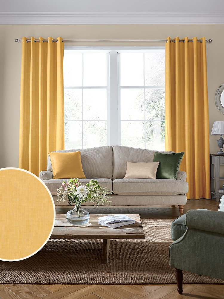 Laura Ashley Sunshine Yellow Easton Fabric By The Metre - Image 2 of 2
