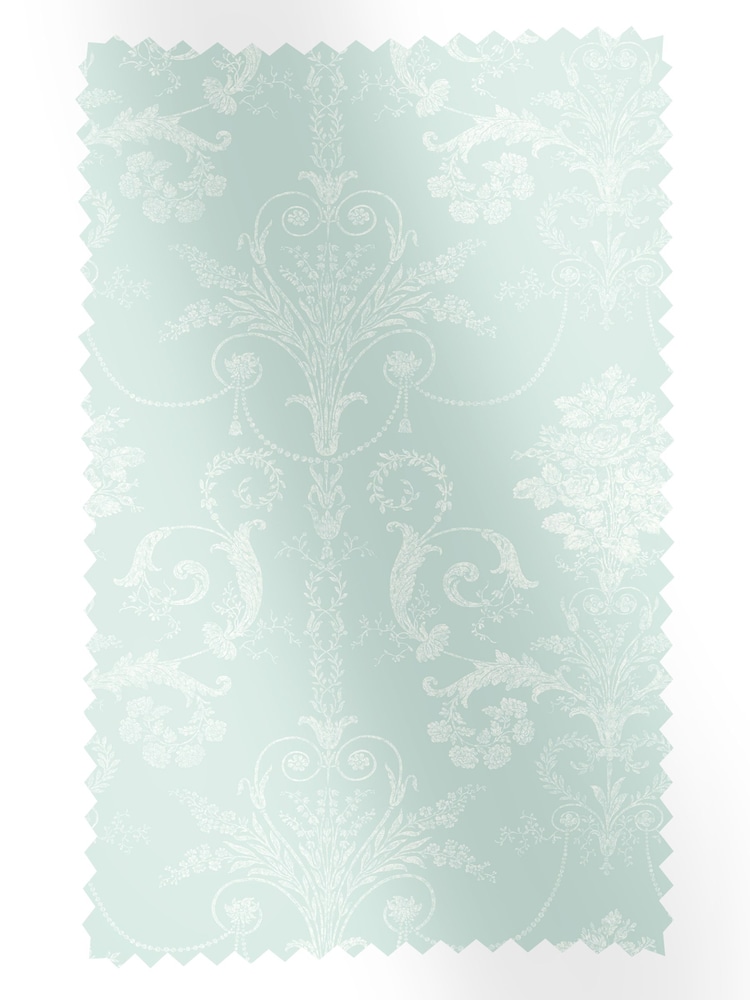Laura Ashley Duck Egg Blue Josette 100% Cotton Fabric By The Metre - Image 1 of 2