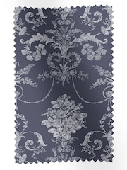 Laura Ashley Midnight Blue Josette 100% Cotton Fabric By The Metre - Image 1 of 2