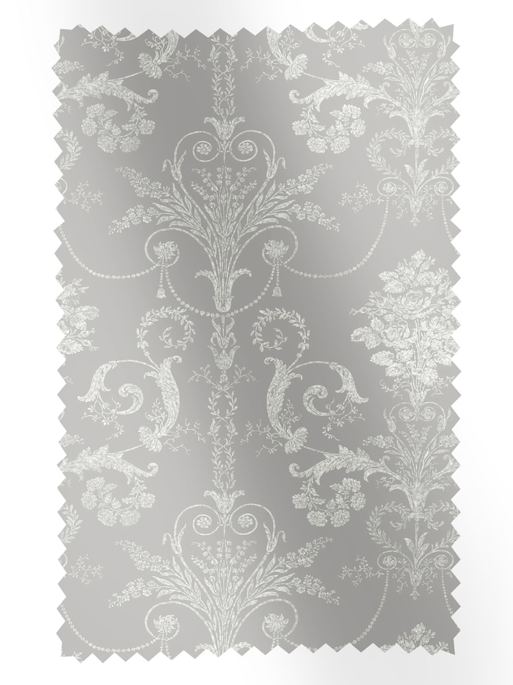 Laura Ashley Steel Grey Josette 100% Cotton Fabric By The Metre - Image 1 of 2