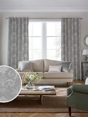Laura Ashley Steel Grey Josette 100% Cotton Fabric By The Metre - Image 2 of 2