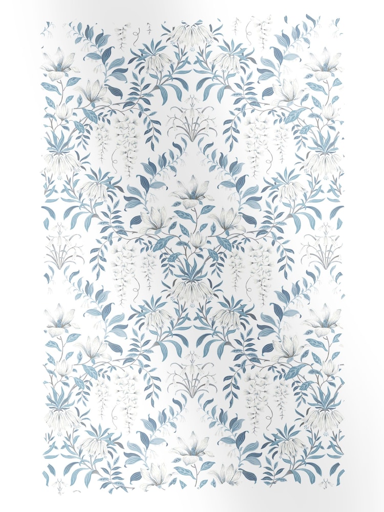 Laura Ashley Seaspray Blue Parterre 100% Cotton Fabric By The Metre - Image 1 of 2