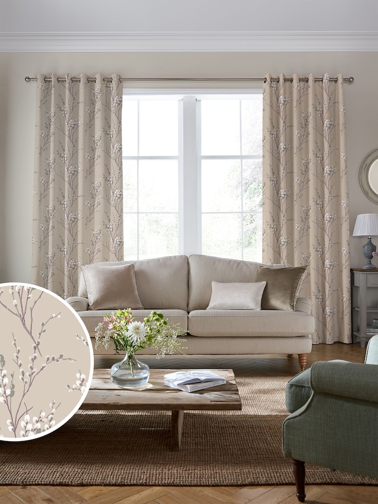 Laura Ashley Natural Pussy Willow Fabric By The Metre - Image 2 of 2