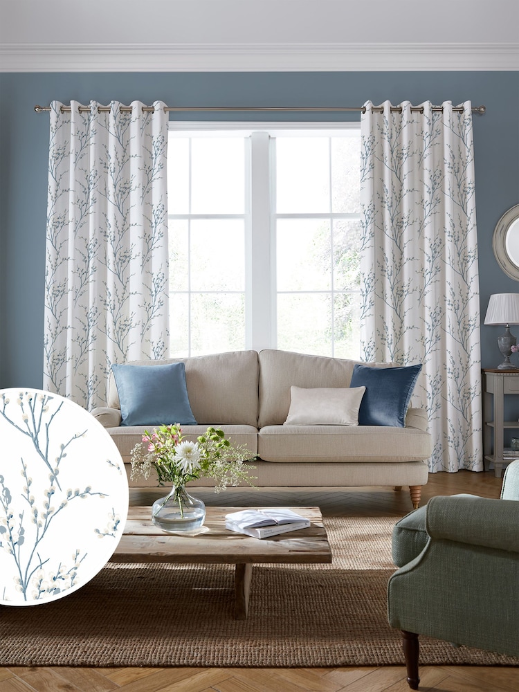 Laura Ashley Seaspray Blue Pussy Willow Fabric By The Metre - Image 2 of 2