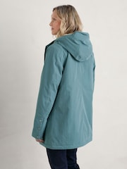 Seasalt Cornwall Blue River Sea Waterproof Coat - Image 2 of 5