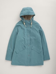 Seasalt Cornwall Blue River Sea Waterproof Coat - Image 4 of 5