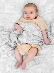 aden + anais Grey Large Silky Soft Culture Club Muslin Blankets 3 Pack - Image 6 of 8