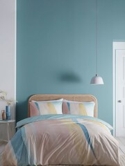 Appletree Pink Peyton Duvet Cover and Pillowcase Set - Image 1 of 4