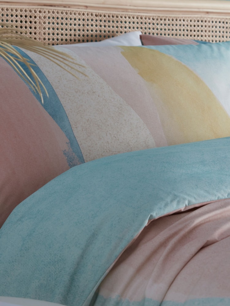 Appletree Pink Peyton Duvet Cover and Pillowcase Set - Image 2 of 4 Appletree Pink Peyton Duvet Cover and Pillowcase Set - Image 2 of 4