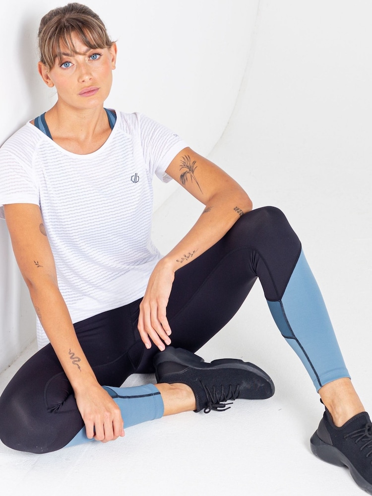 Dare 2b White Defy II Lightweight T-Shirt - Image 2 of 9 Dare 2b White Defy II Lightweight T-Shirt - Image 2 of 9