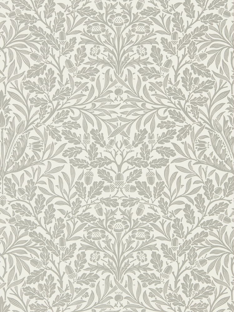 Morris & Co. Grey Pure Acorn Wallpaper - Image 2 of 2