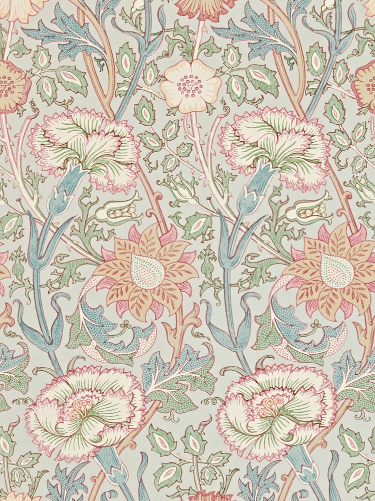 Morris & Co. Pink Pink Rose Wallpaper - Image 1 of 1