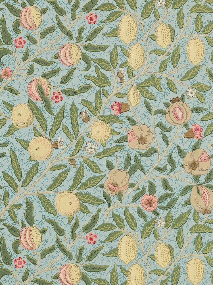 Morris & Co. Blue Fruit Wallpaper - Image 1 of 1