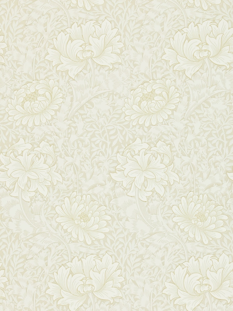 Morris & Co. Cream Chrysanthemum Wallpaper - Image 1 of 1