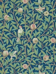 Morris & Co. Blue Bird Pomegranate Wallpaper - Image 1 of 1
