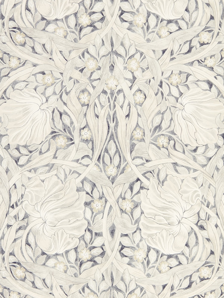Morris & Co. Black Pure Pimpernel Wallpaper - Image 1 of 1