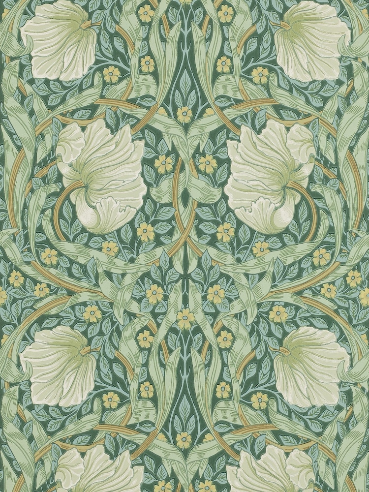 Morris & Co. Green Pimpernel Wallpaper Sample Wallpaper - Image 1 of 1