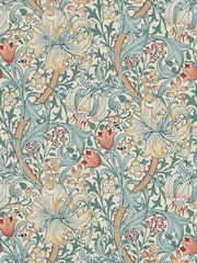 Morris & Co. Blue Golden Lily Wallpaper - Image 1 of 1