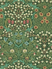 Morris & Co. Green Blackthorn Wallpaper Sample Wallpaper - Image 1 of 1