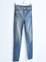 Bleach High Waist 90s Ankle Skinny Jeans - Image 1 of 7