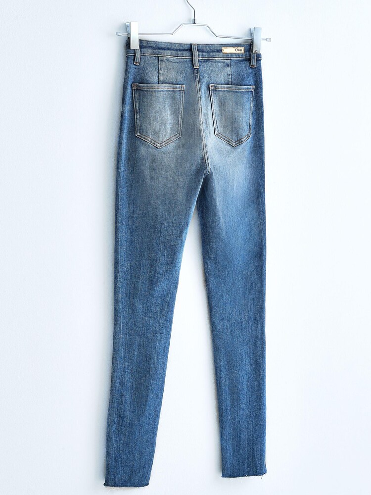 Bleach High Waist 90s Ankle Skinny Jeans - Image 7 of 7