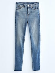 Bleach High Waist 90s Ankle Skinny Jeans - Image 2 of 7