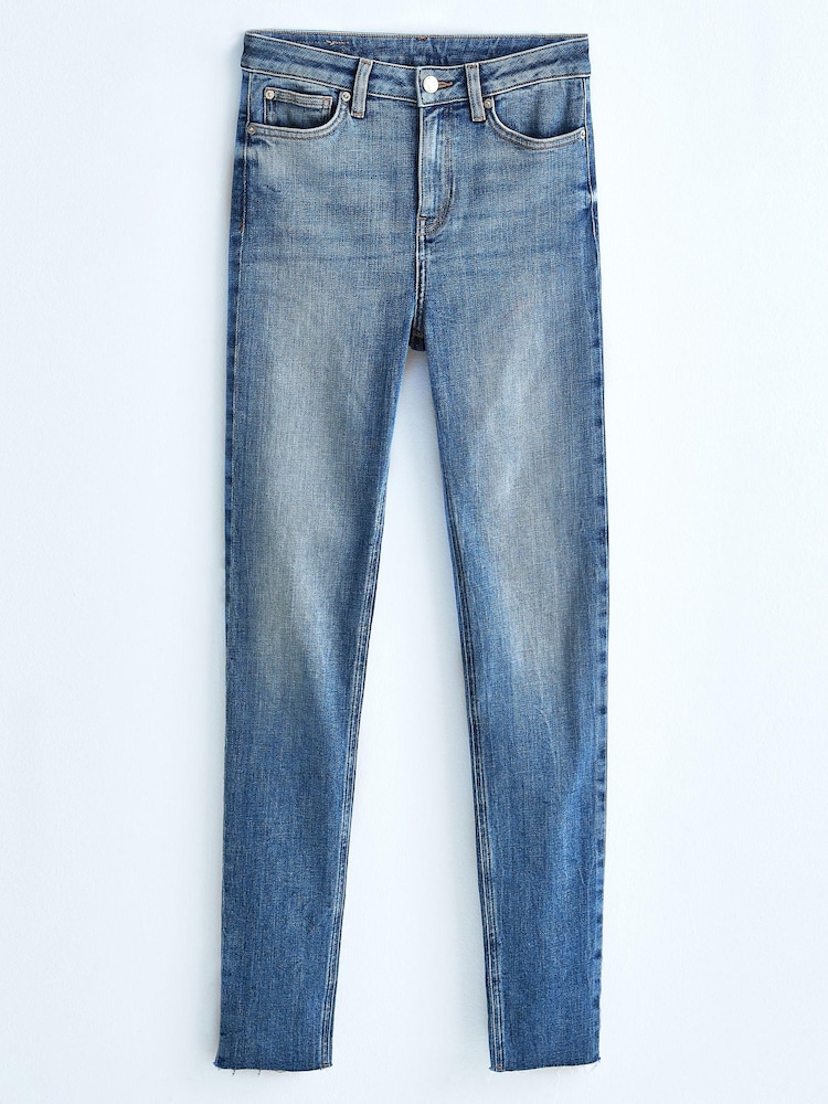 Bleach High Waist 90s Ankle Skinny Jeans - Image 2 of 7