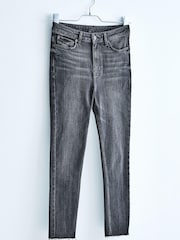 Grey High Waist 90s Ankle Skinny Jeans - Image 1 of 8