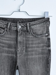 Grey High Waist 90s Ankle Skinny Jeans - Image 7 of 8