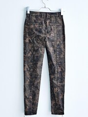 Animalprint, Beschichtet - Skinny-Jeans mit hohem Bund im Biker-Look - Bild 11 von 11