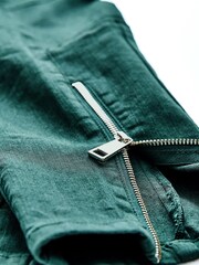 Grün/Satin - Own. Skinny-Jeans mit hoher Taille im Biker-Look - Bild 6 von 9