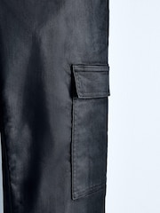 Own. Black Utility Mid Rise Straight Jeans - Image 8 of 8