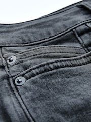 Washed Black Low Rise Skinny Jeans - Image 6 of 8