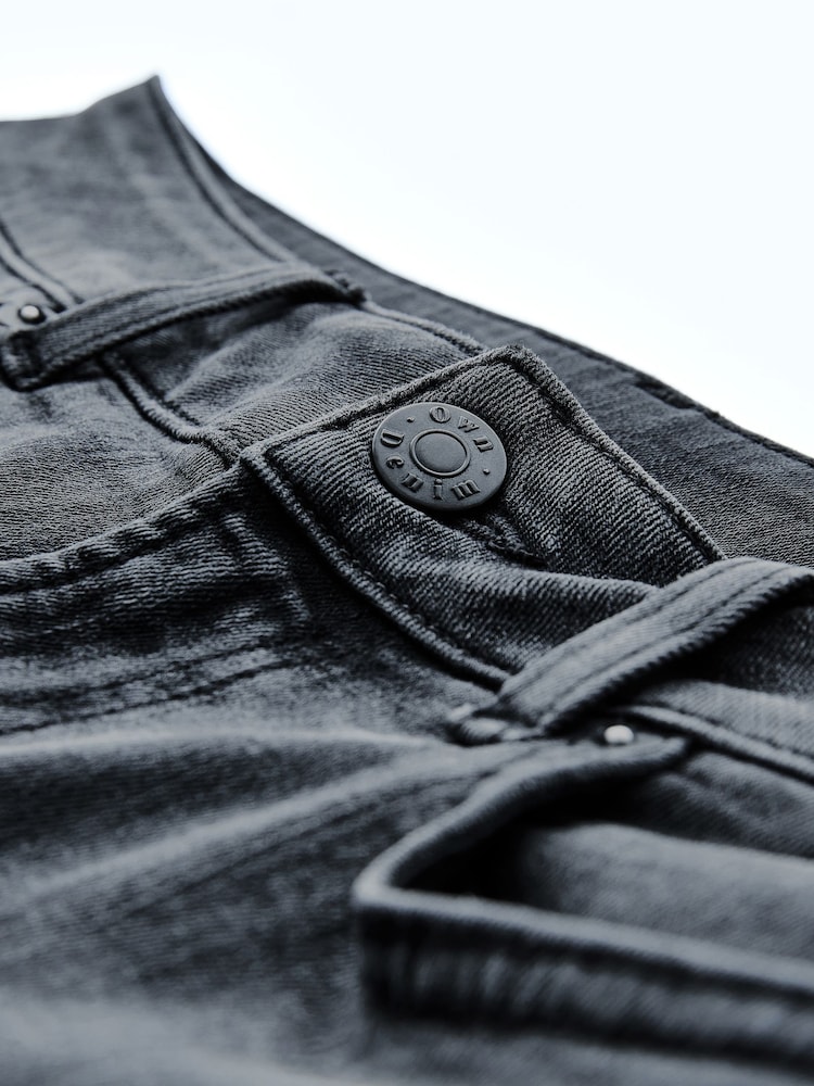 Noir lavé - Jeans skinny taille basse - Image 7 of 8