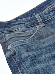 Authentic Blue - Own. Tiefe Stretch-Jans mit ausgestelltem Bein und Saumschlitzen hintern - Bild 7 von 9
