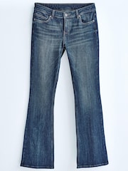 Authentic Blue - Own. Tiefe Stretch-Jans mit ausgestelltem Bein und Saumschlitzen hintern - Bild 4 von 9