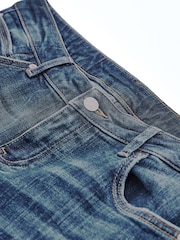 Authentic Blue - Own. Tiefe Stretch-Jans mit ausgestelltem Bein und Saumschlitzen hintern - Bild 6 von 9