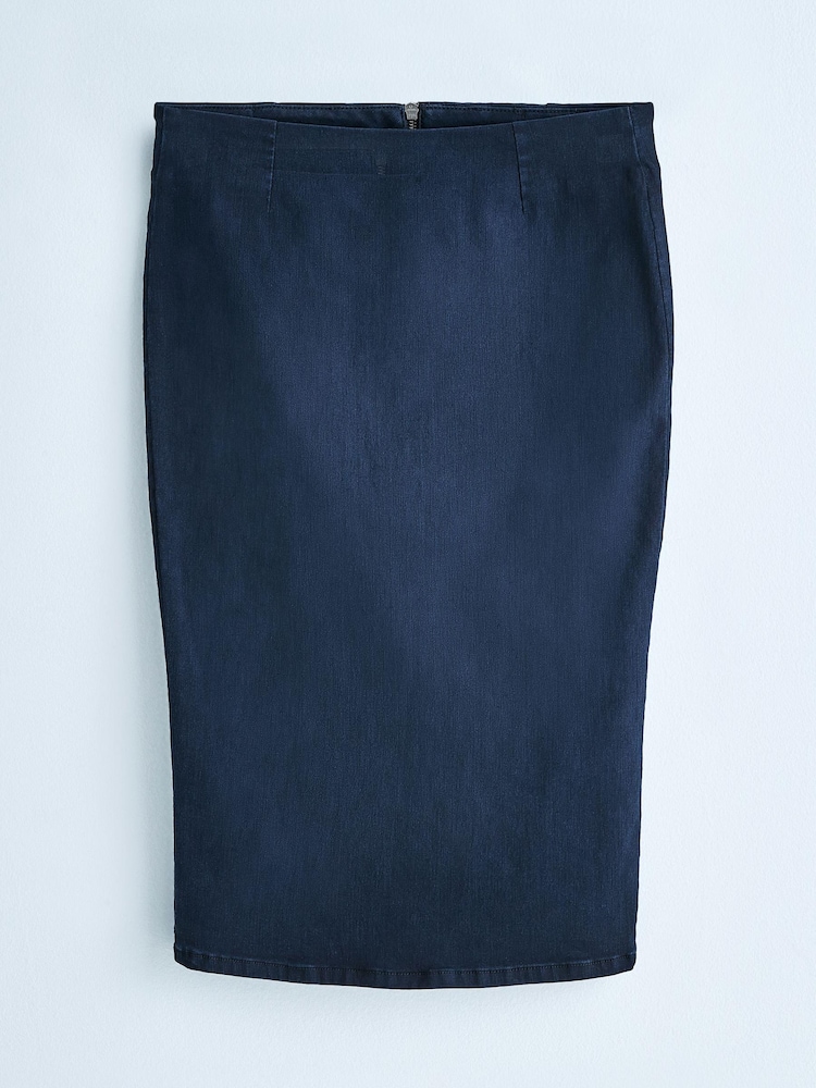 bleu foncé - Jupe crayon mi-longue Own. - Image 7 of 11