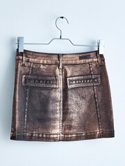 Own. Bronze Mini Biker Skirt - Image 13 of 13